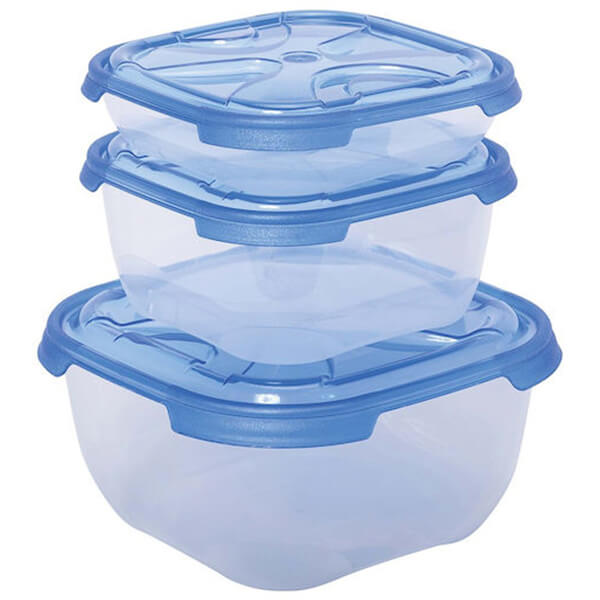 ΚΥΚΛΩΨ ΦΑΓ/ΧΕΙΟ FRESCO ΤΕΤΡΑΓΩΝΟ (3τεμ.) 550ml /1.1 lit/2.1lit