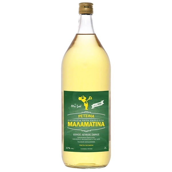 ΜΑΛΑΜΑΤΙΝΑ ΡΕΤΣΙΝΑ 2lit vol 11% - (Μη επιστρεφόμενη φιάλη)