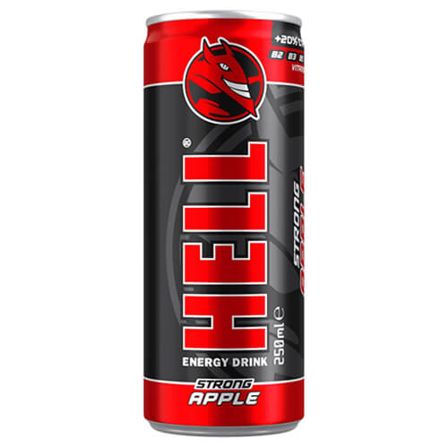 HELL ENERGY DRINK 250ml - (STRONG APPLE)