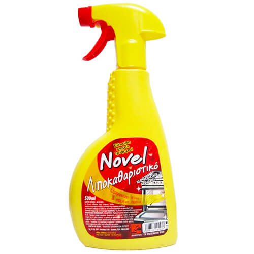 NOVEL ΥΓΡΟ ΚΑΘΑΡΙΣΤΙΚΟ SPRAY ΛΙΠΗ-ΛΑΔΙΑ 500ml - (+ 100ml ΔΩΡΟ)