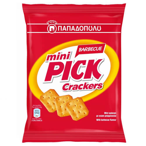 ΠΑΠΑΔΟΠΟΥΛΟΥ MINI PICK CRACKERS 70gr. - (BARBECUE)