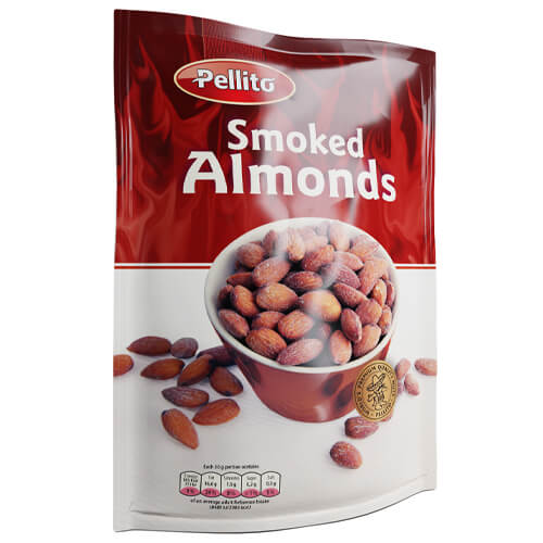 PELLITO ΚΑΠΝΙΣΤΑ ΑΜΥΓΔΑΛΑ 140gr. - (SMOKED ALMONDS)