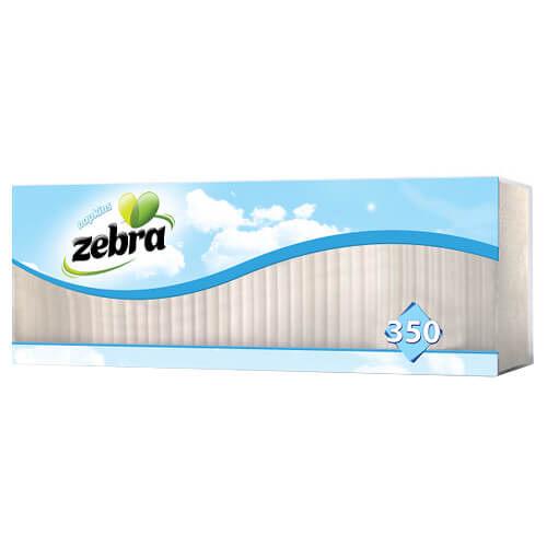 ZEBRA ΧΑΡΤΟΠΕΤΣΕΤΑ 350τεμ. (33x33cm) - (ΛΕΥΚΗ)