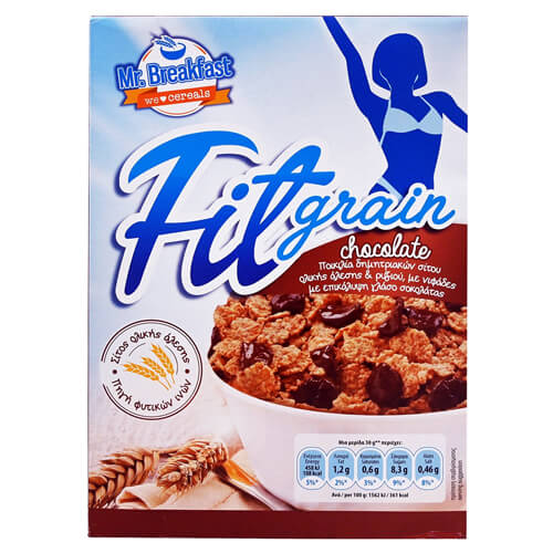 MR.BREAKFAST ΔΗΜΗΤΡΙΑΚΑ 375gr. - (FITGRAIN ΣΟΚΟΛΑΤΑ)