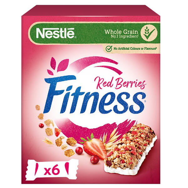 NESTLE BARS FITNESS 23,5gr. - (RED BERRIES) (6τεμ)