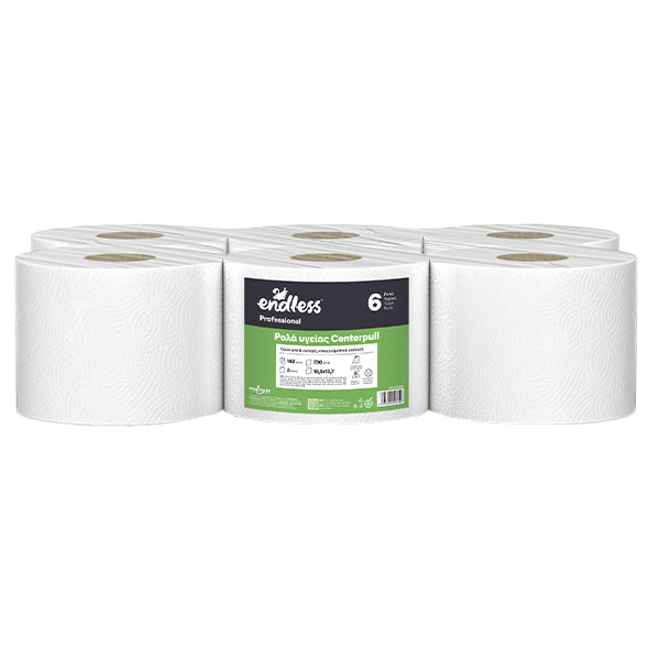 ENDLESS ΧΑΡΤΙ ΡΟΛΟ ΥΓΕΙΑΣ CENTERPULL 600gr. (142m) - (6ρολλα)