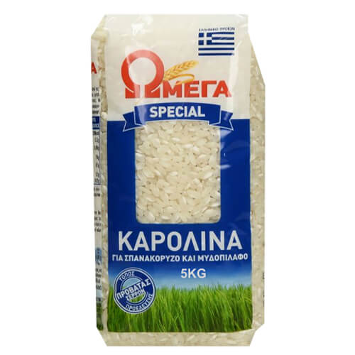 ΩΜΕΓΑ ΡΥΖΙ 5kg - (ΚΑΡΟΛΙΝΑ) (Ε.Ε.)