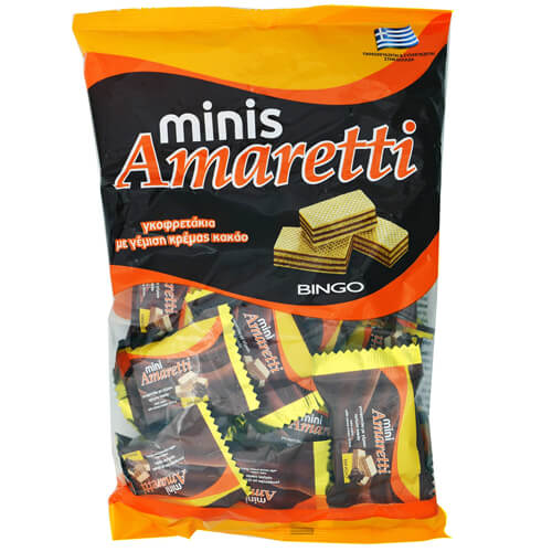 BINGO AMARETTI ΓΚΟΦΡΕΤΑ 165gr. MINI - (ΚΡΕΜΑ ΚΑΚΑΟ)