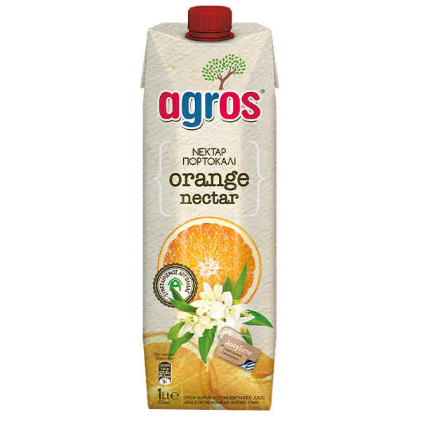 AGROS ΧΥΜΟΣ 1lit - (ΠΟΡΤΟΚΑΛΙ ΝΕΚΤΑΡ)