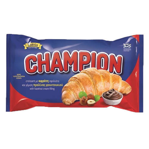 TOTTIS CHAMPION ΚΡΟΥΑΣΑΝ 70gr. - (ΠΡΑΛΙΝΑ ΦΟΥΝΤΟΥΚΙΟΥ)