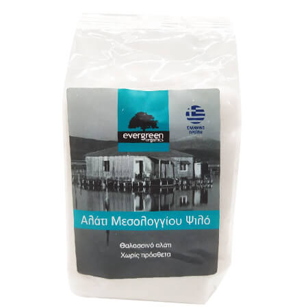 EVERGREEN ΑΛΑΤΙ ΜΕΣΟΛΟΓΓΙΟΥ 500gr. - (ΨΙΛΟ)