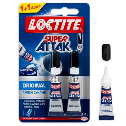 LOCTITE SUPER ATTACK ΚΟΛΛΑ 3gr. (1+1ΔΩΡΟ)