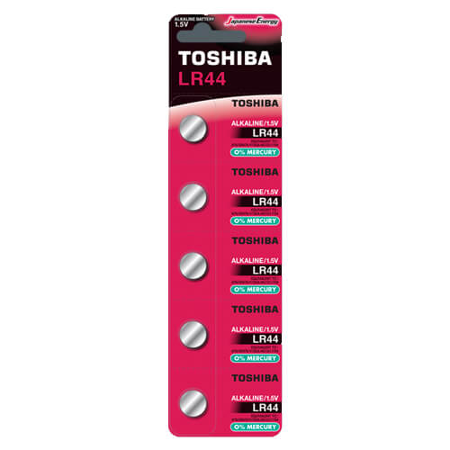 TOSHIBA ΜΠΑΤΑΡΙΑ (LR44) (5τεμ.) - (ΜΕ ΦΟΡΟ 0,02€)