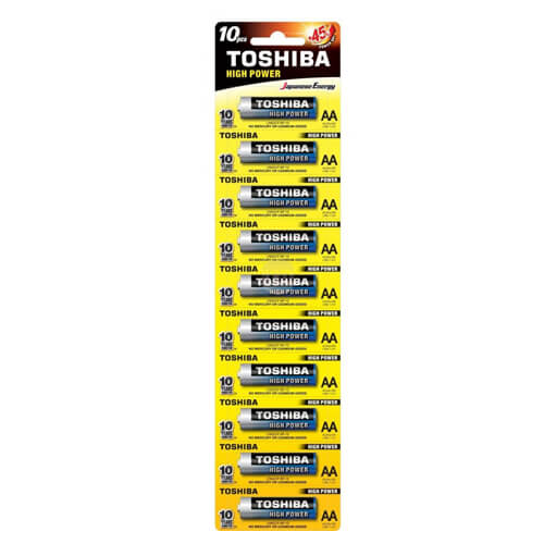 TOSHIBA ΜΠΑΤΑΡΙΑ AA (10τεμ.) ΑΛΚΑΛIKH - (ΜΕ ΦΟΡΟ 0,20€)