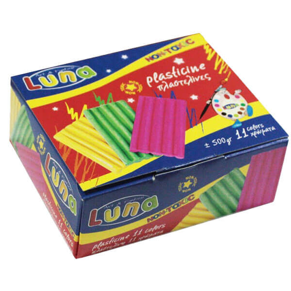 LUNA ΠΛΑΣΤΕΛΙΝΗ 500GR. - (11 ΧΡΩΜΑΤΑ) (39409)