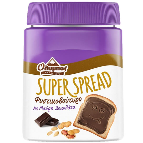 ΟΛΥΜΠΟΣ SUPERSPREAD ΦΥΣΤΙΚΟΒΟΥΤΥΡΟ 350gr. - (ΜΑΥΡΗ ΣΟΚΟΛΑΤΑ)