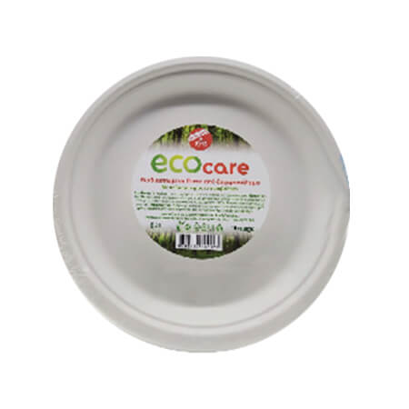 ECOCARE ΠΙΑΤΑ ΑΠΟ ΖΑΧΑΡΟΚΑΛΑΜΟ ΜΕΓΑΛΑ 23cm - (10τεμ.)