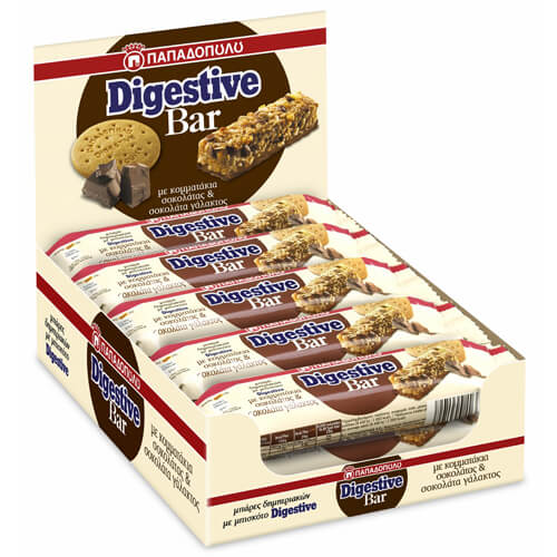 ΠΑΠΑΔΟΠΟΥΛΟΥ DIGESTIVE BARS (10x28gr.) - (ΣΟΚΟΛΑΤΑ)