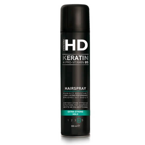 FARCOM HD HAIRSPRAY No4 300ml - (EXTRA STRONG HOLD)