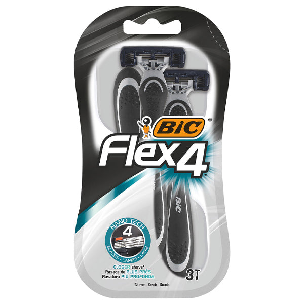 BIC ΞΥΡΑΦΑΚΙΑ FLEX 4 (3τεμ.) (NANO TECH COMFORT)