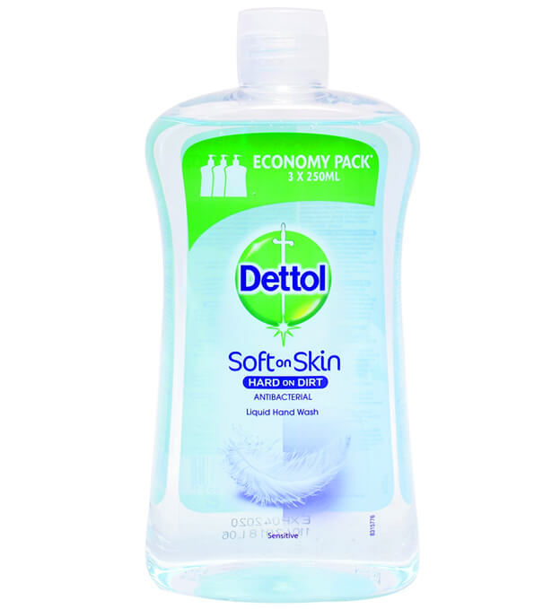 DETTOL ΑΝΤΑΛΛΑΚΤΙΚΟ ΚΡΕΜΟΣΑΠΟΥΝΟ 750ml - (SENSITIVE)