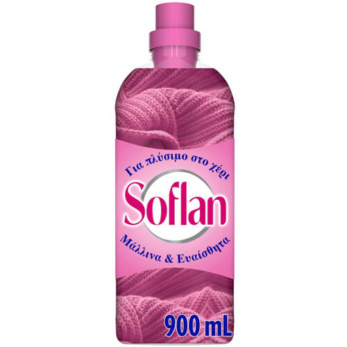 SOFLAN ΥΓΡΟ ΓΙΑ ΠΛΥΣΙΜΟ ΡΟΥΧΩΝ ΣΤΟ ΧΕΡΙ 900ml