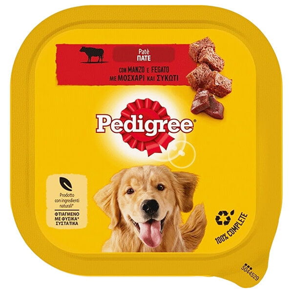 PEDIGREE ΣΚΥΛΟΤΡΟΦΗ ΠΑΤΕ 300gr. - (ΜΟΣΧΑΡΙ & ΣΥΚΩΤΙ)