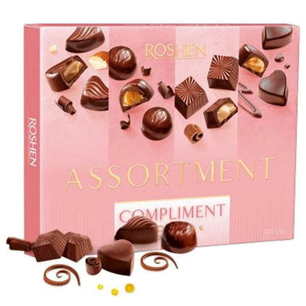 ROSHEN COMPLIMENT ΣΟΚΟΛΑΤΑΚΙΑ 145gr. - (ΜΕ ΜΑΥΡΗ ΣΟΚΟΛΑΤΑ)
