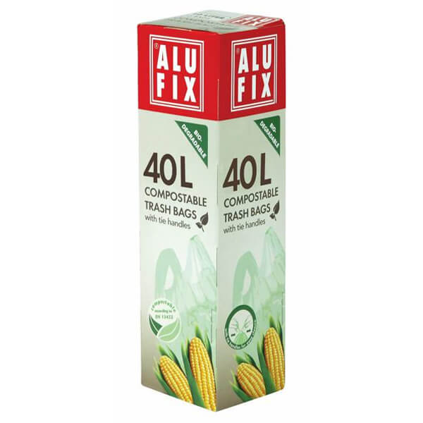 ALUFIX ΒΙΟΔΙΑΣΠΩΜΕΝΕΣ ΣΑΚΟΥΛΕΣ ΑΠΟΡ/ΤΩΝ ΜΕ ΛΑΒΗ (53x60cm) - (8τεμ.)