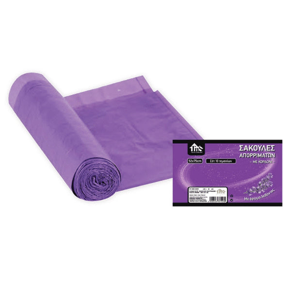 TNS ΣΑΚΟΥΛΑ ΑΠΟΡΡΙΜΑΤΩΝ ΡΟΛΟ (10τεμ.) - (ΑΡΩΜΑΤΙΚΗ) (52x75cm) (07-600-0065)