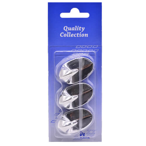 ΚΡΕΜΑΣΤΡΑΚΙ ΑΥΤΟΚΟΛΛΗΤΟΣ ΟΒΑΛ ΓΑΝΤΖΟΣ ΜΙΚΡΟΣ ΧΡΩΜΙΟ - (3τεμ.)