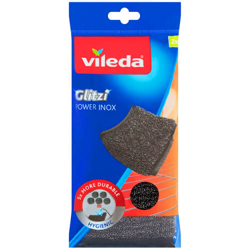 VILEDA ΣΦΟΥΓΓΑΡΙ inox (2τεμ.) - (GLITZI POWER)