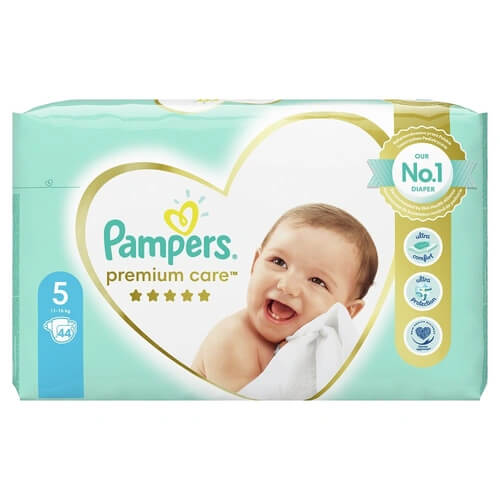 PAMPERS PREMIUM CARE Νο5 - (44τεμ.) (11-16kg) (JUMBO)