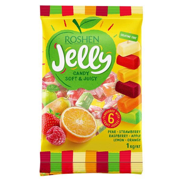 ROSHEN JELLY ΚΑΡΑΜΕΛΕΣ 1kg - (ΦΡΟΥΤΑ)