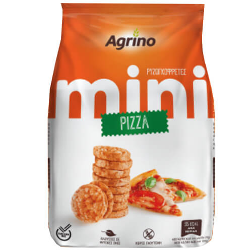 AGRINO ΡΥΖΟΓΚΟΦΡΕΤΕΣ MINI 50gr - (PIZZA)