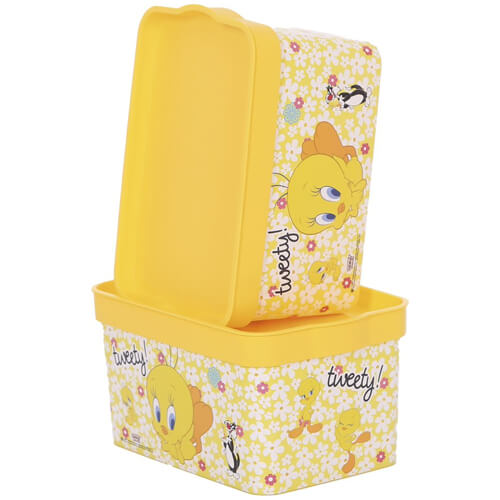 TNS ΦΑΓΗΤΟΔΟΧΕΙΟ ΠΛΑΣΤΙΚΟ TWEETY (21x14x10.5cm) - (TP597-53)