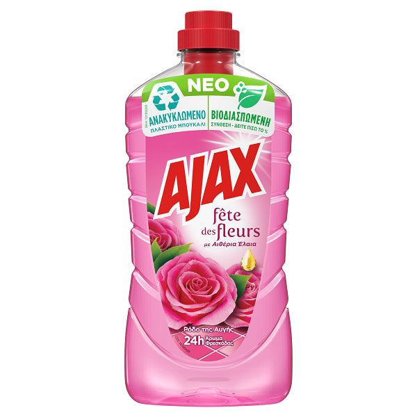 AJAX ΚΑΘΑΡΙΣΤΙΚΟ ΠΑΤΩΜΑΤΟΣ 1lt - (ΡΟΔΟ ΑΥΓΗΣ)