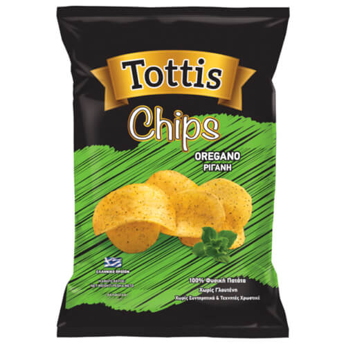 TOTTIS CHIPS 90gr. - (ΡΙΓΑΝΗ)