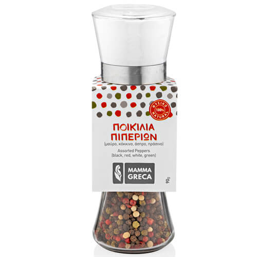 MAMMA GRECA ΠΟΙΚΙΛΙΑ 4 ΠΙΠΕΡΙΩΝ 90gr. - (ΒΑΖΟ ΜΕ ΜΥΛΟ)