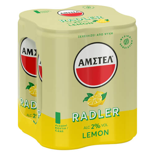 AMSTEL RADLER ΛΕΜΟΝΙ ΜΠΥΡΑ ΚΟΥΤΙ SLK (4x330ml)