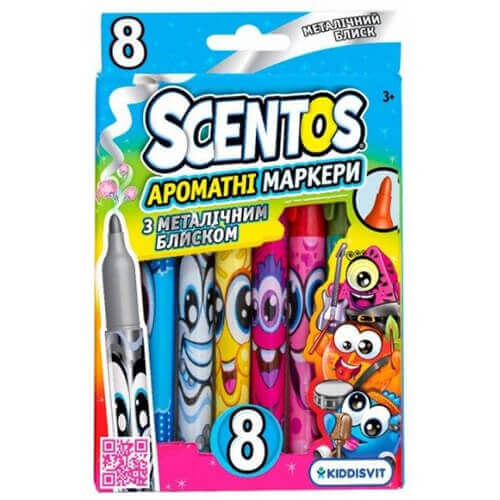 SCENTOS ΑΡΩΜΑΤΙΚΟΙ ΜΑΡΚΑΔΟΡΟΙ METALLICS - (8 ΧΡΩΜΑΤΑ) (37915)