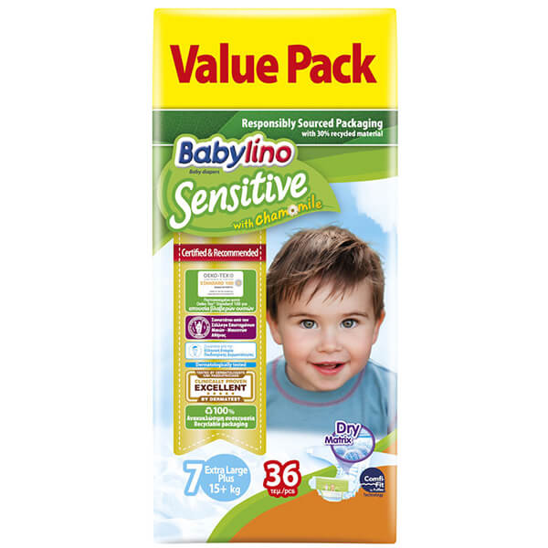 BABYLINO ΠΑΝΑ SENSITIVE No7 (36τεμ) (15kg+)