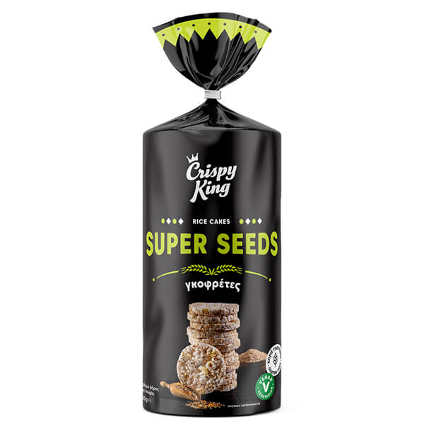 CRISPY KING ΡΥΖΟΓΚΟΦΡΕΤΕΣ SUPERSEEDS 100gr.