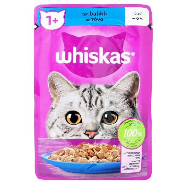 WHISKAS ΓΑΤΟΤΡΟΦΗ PURE DELIGHT 85gr. - (ΤΟΝΟΣ)