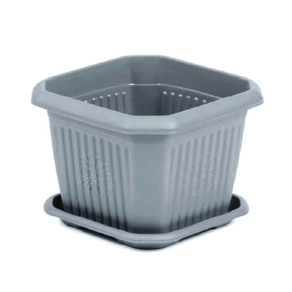 TNS ΠΛΑΣΤΙΚΗ ΓΛΑΣΤΡΑ ΤΕΤΡΑΓΩΝΗ ΜΕ ΠΙΑΤΑΚΙ Νο4 - (ΑΝΘΡΑΚΙ 80) (POT/4)