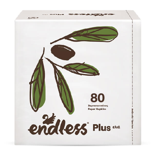 ENDLESS ΧΑΡΤΟΠΕΤΣΕΤΑ PLUS 80τεμ. - (30x30cm) (ΕΛΙΑ)