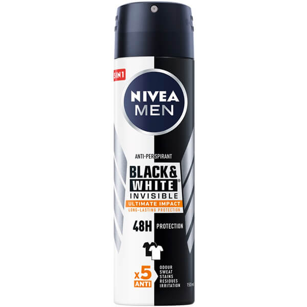 NIVEA DEO MEN 150ml - (B & W) (INVISIBLE) (ULTIMATE IMPACT)