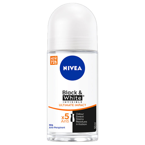 NIVEA ROLL-ON MEN 50ml - (B & W) (INVISIBLE) (ULTIMATE IMPACT)