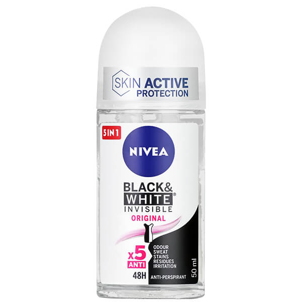 NIVEA ROLL-ON WOMEN 50ml - (B & W) (CLEAR INVISIBLE)