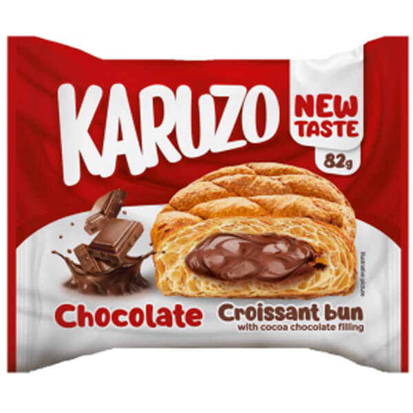 KARUZO ΚΡΟΥΑΣΑΝ BUN 82gr - (ΣΟΚΟΛΑΤΑ)